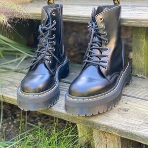 Dr Martens Jadon Smooth Leather Platform Boots